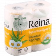 Туалетная бумага «Reina» Ромашка и алоэ вера, 4 рулона