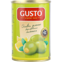 

Оливки зелен."GUSTO" (лимон) 280г