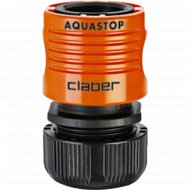 Коннектор для шланга «Claber» с аквастопом, 8604