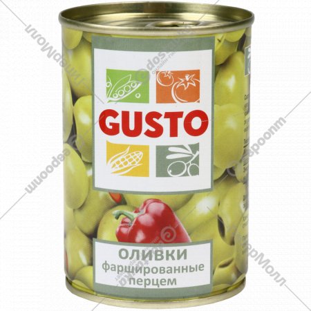 Оливки «Gusto» фаршированные перцем, 280 г
