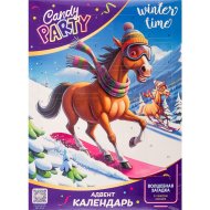 Адвент-календарь Candy Party Winter Time сладкий микс, 24 окошка, 55 г