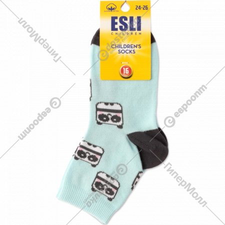 Носки детские «Esli» бледно-бирюзовый, размер 16