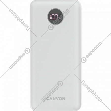 Портативное зарядное устройство «Canyon» PB-2002, CNE-CPB2002W, white