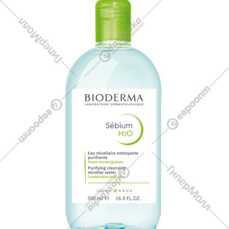 Мицеллярная вода «Bioderma» Sebium H2O, для жирной и комбинированной кожи, 500 мл