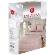 Комплект постельного белья «Milanika» Латте, евро, поплин/жаккард