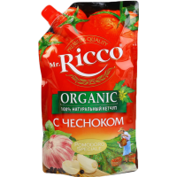 

Кетчуп"Mr.RICCO"(С чесноком),дой-пак350г