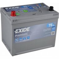 Аккумулятор автомобильный «Exide» Premium, 75Ah, EA755