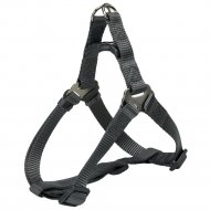 Шлея для собак «Trixie» Premium One Touch harness, размер L, графит
