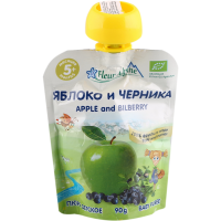 

Пюре д/п"ORGANIC"(яблоко-черника)90г