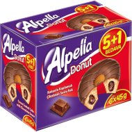 Кекс «ALPELLA» Donut, глазированный с какао, 6х45 г