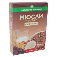 

Мюсли "ХРУСТЯЩИЕ+КЛЕТЧАТКА" (шок) 250г