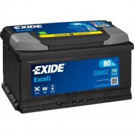 Аккумулятор автомобильный «Exide» Excell, 80Ah, EB802