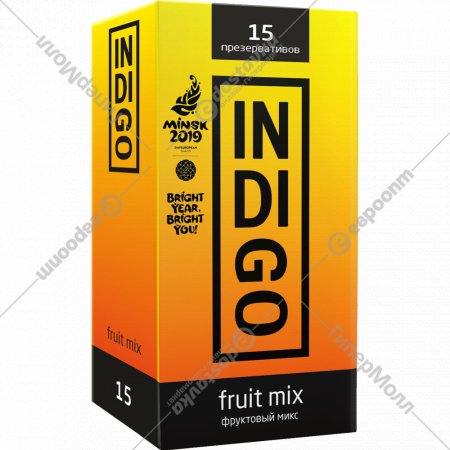 Презервативы «Indigo» Fruit mix №15, фруктовый микс, 15 шт