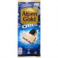 Шоколад молочный «Alpen Gold» Oreo, с белым шоколадом со вкусом ванили, 90 г