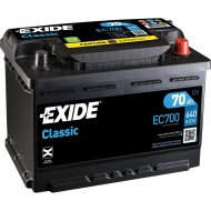 Аккумулятор автомобильный «Exide» Classic, 70Ah, EC700