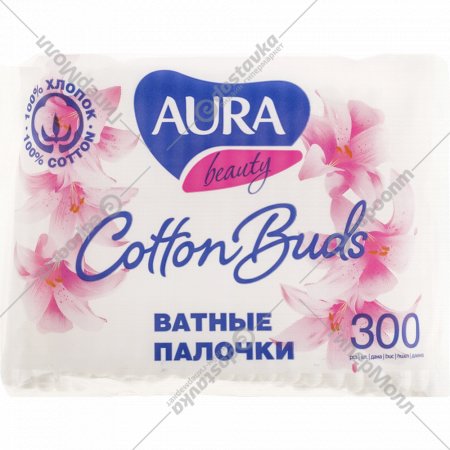 Ватные палочки «Aura» Cotton Buds, 300 шт