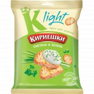 Сухарики «Кириешки» Light, со вкусом сливочного сметаны с зеленью, 80 г