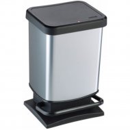 Контейнер для мусора «Rotho» Paso, с педалью, 754011005, черный/серый, 20 л