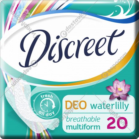 Гигиенические прокладки «Discreet» Deo Water Lily Multiform Single, 20 шт