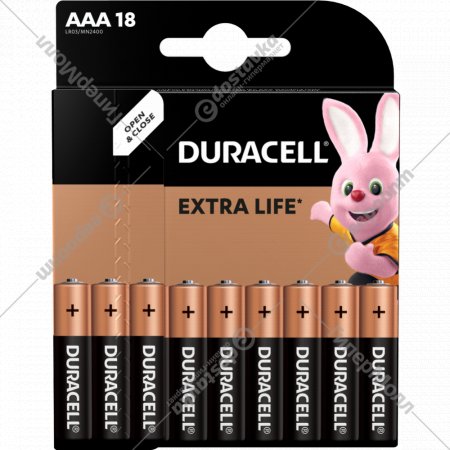 Батарейка «Duracell» Basic, ААA 1.5V, 18 шт