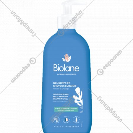 Гель для тела и волос «Biolane» 2 в 1, 350 мл.