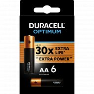 Батарейка «Duracell» Optimum, AA, 6 шт