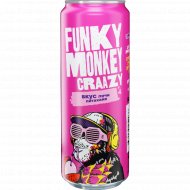 Напиток газированный «Фанки Манки Крейзи» со вкусом личи и питахайя, 450 мл