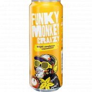 Напиток газированный «Фанки Манки Крейзи» со вкусом рамбутан-карамбола, 450 мл
