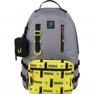 Рюкзак «Kite» 22-949-1-L K, серый/желтый