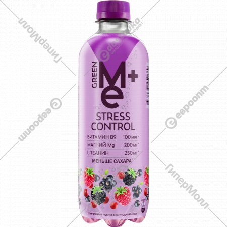 Напиток газированный «GreenMe Plus» Stress Control max, 470 мл