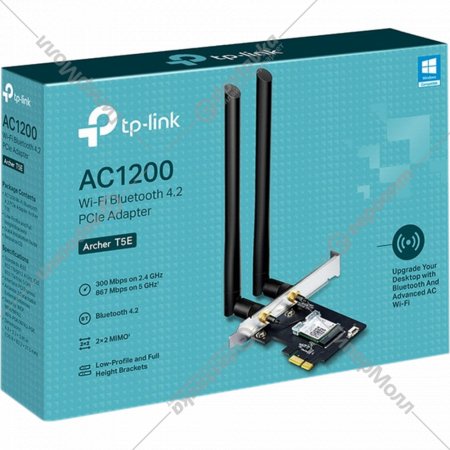 Беспроводной адаптер «TP-Link» Archer T5E, PCIe, AC1200, Bluetooth