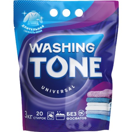 Стиральный порошок Washing Tone Универсал, Автомат, 3 кг