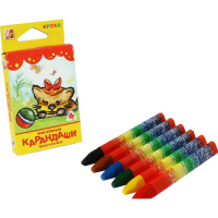 

Мелки"КРОХА"(карандаши воск,12*90,6цв)