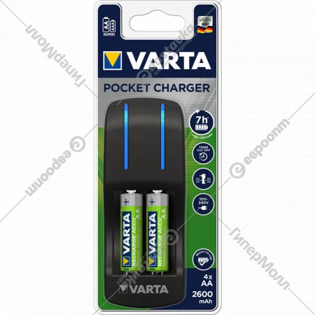 Зарядное устройство «Varta» 4x AA 5716, 2600 mAh
