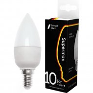 Лампа светодиодная «Supermax» свеча, 10W/E14/4000К