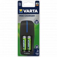 Зарядное устройство «Varta» Mini Charger 2x AA 56706, 2100 mAh