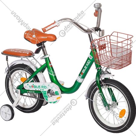 Велосипед детский «Mobile Kid» Genta 14, Dark Green
