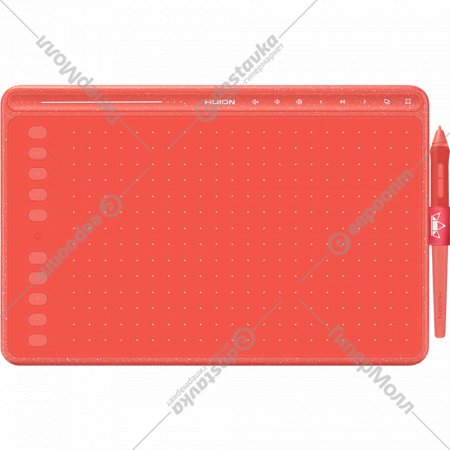 Графический планшет «Huion» HS611, коралловый красный