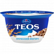 Йогурт греческий «Teos» злаки с клетчаткой льна, 2%, 140 г