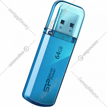 USB-накопитель «Silicon Power» Helios 101 64GB, SP064GBUF2101V1B, blue