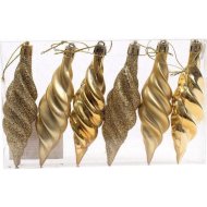 Набор елочных украшений «Сосулька блеск» 27629693, 3х10 см, 6 шт