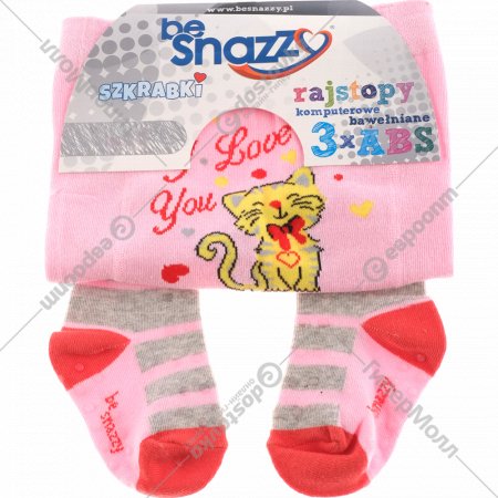 Колготки детские «Be Snazzy» ABS, размер 92-98, розовые, арт. RA-20