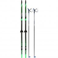 Комплект беговых лыж «STC» Step SNS WD, RE автомат 185/145, зеленый