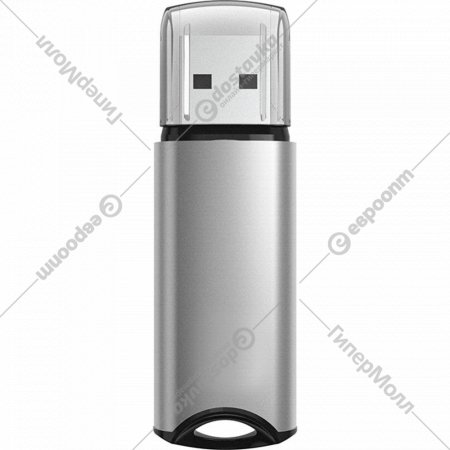 USB-накопитель «Silicon Power» Marvel M02 64GB, SP064GBUF3M02V1S, silver