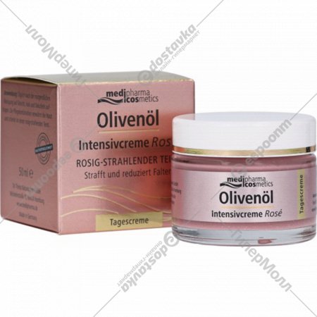 Крем для лица «Medipharma Cosmetics» Olivenol, Роза, дневной, 50 мл