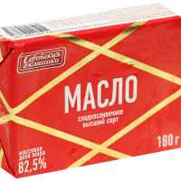 

Масло с/сл"СОВЕТСКАЯ КЛАССИКА"82.5% 180г