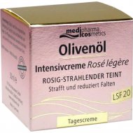 Крем для лица «Medipharma Cosmetics» Olivenol, Роза, дневной легкий, LSF20, 50 мл