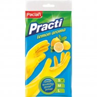 Резиновые перчатки «Paclan» с запахом лимона, размер S
