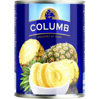 

Ананасы "COLUMB" (ломтик,в соб.соку)830г