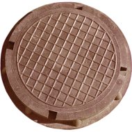 Люк канализационный «Стандартпарк» 35285-17, коричневый, 45 см